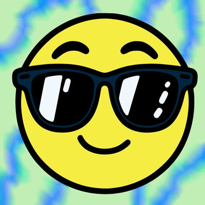 emoji with sunglasses