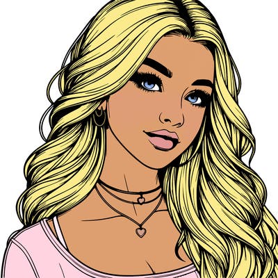 detailed realistic girl