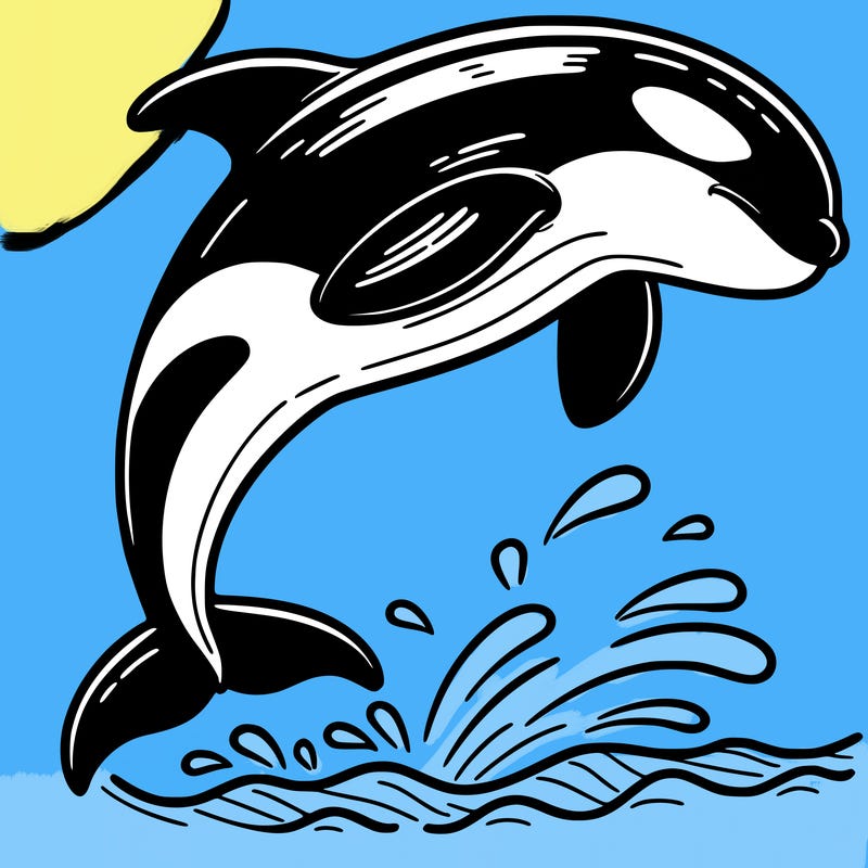 orca whale doing a flip