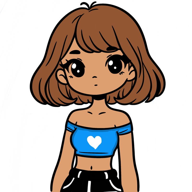 girl in a cute crop top