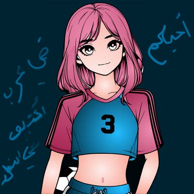 realistic girl wearing soccer jersey