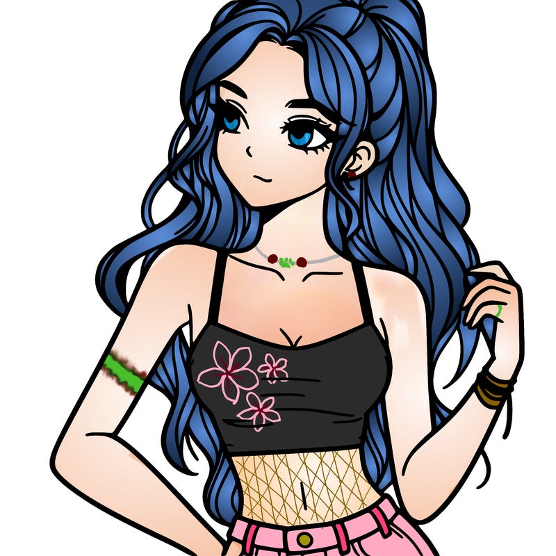 girl in crop top