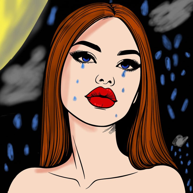 realistic woman with full lips