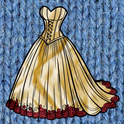 wedding dress-corset and a long and flowy skirt