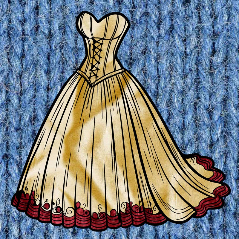 wedding dress-corset and a long and flowy skirt