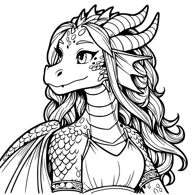 realistic dragon girl