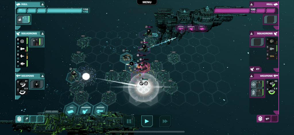 Crying Suns - Combate táctico de naves espaciales en una cuadrícula hexagonal en Crying Suns