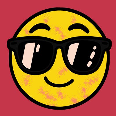 emoji with sunglasses