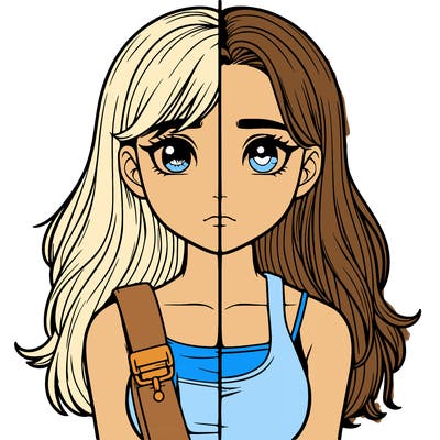 realistic girl split