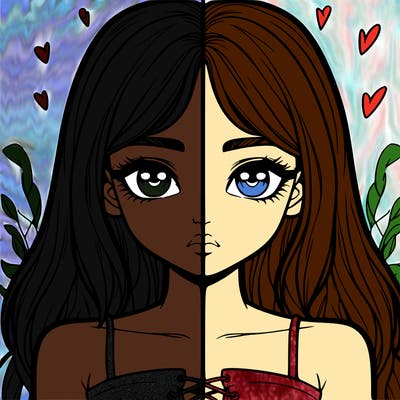 realistic girl split