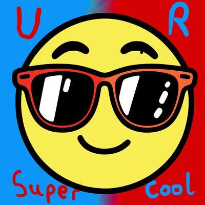 emoji with sunglasses