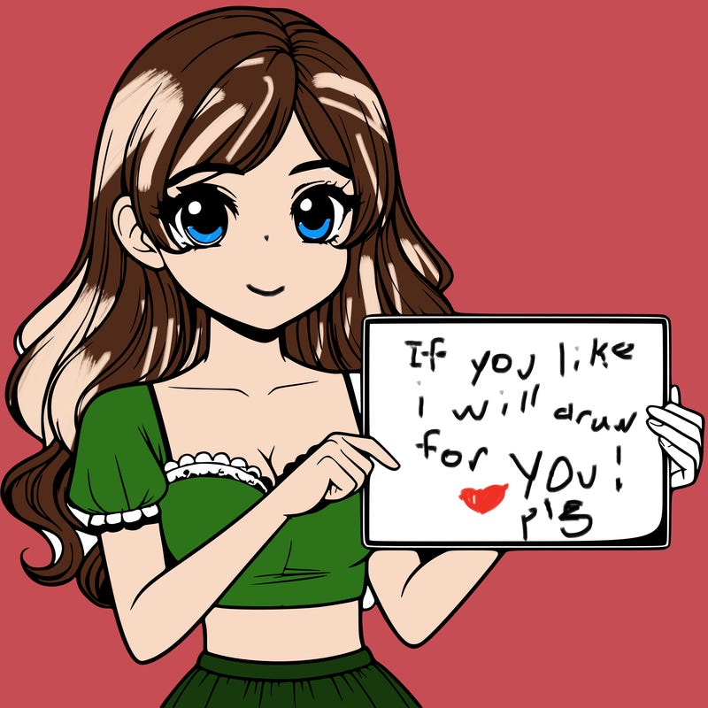 realistic pretty girl holding blank sign