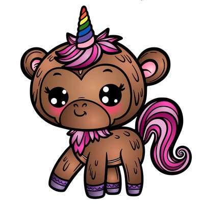monkey unicorn