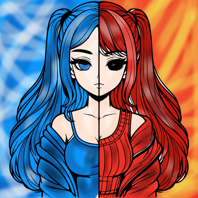 realistic girl split