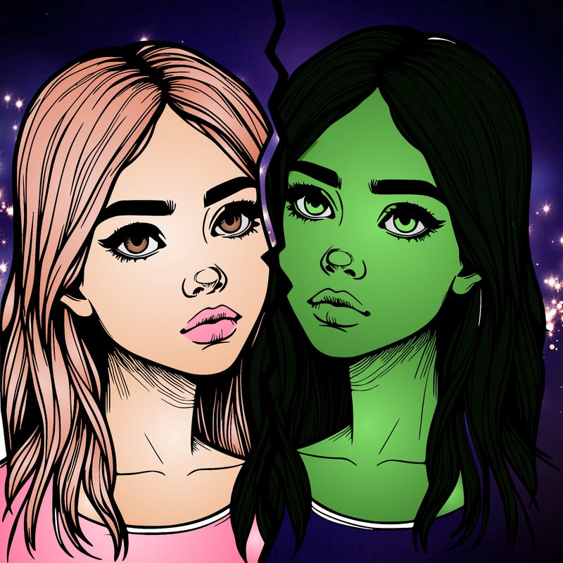 realistic girl split