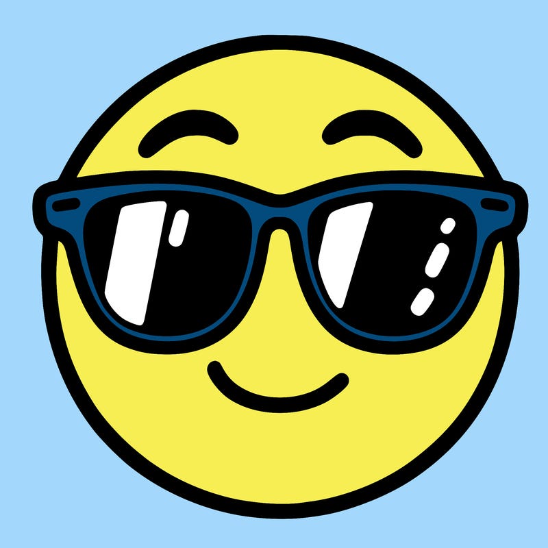 emoji with sunglasses