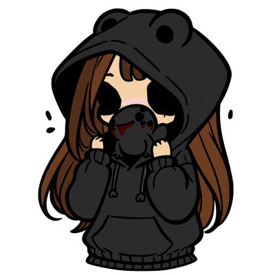 a girl holding a froggy hoodie