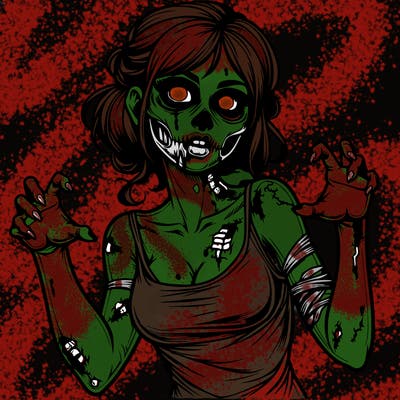 realistic zombie girl