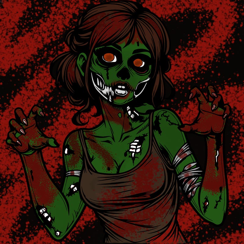 realistic zombie girl