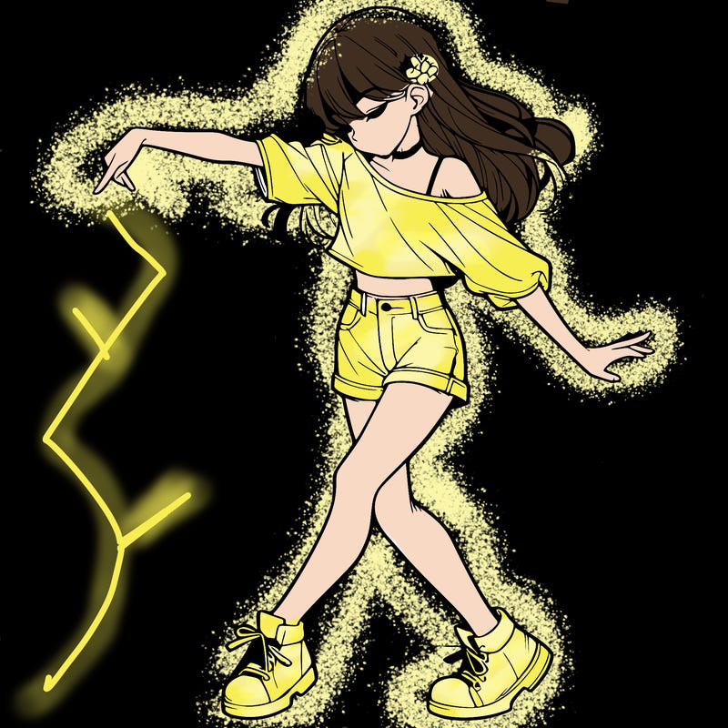realistic girl danceing