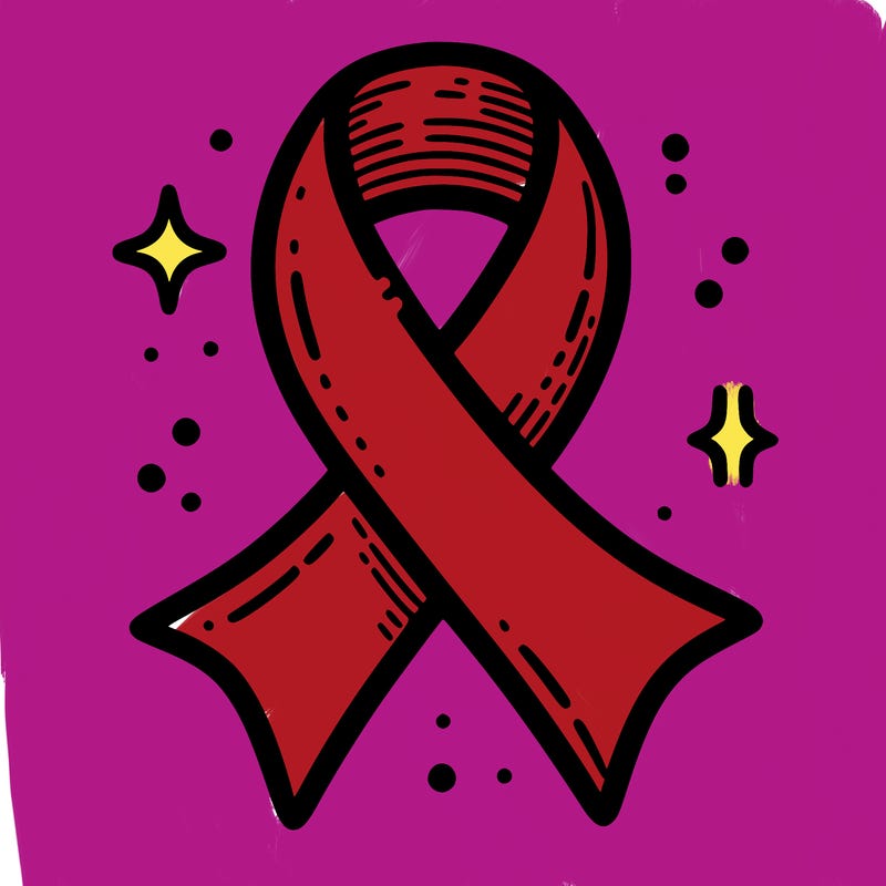 ribbon symbol of national breast cancer awareness month