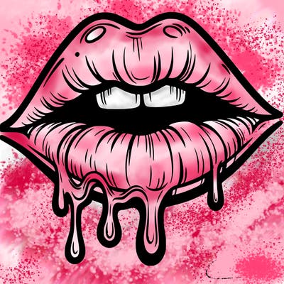 lips that look realistic and drip