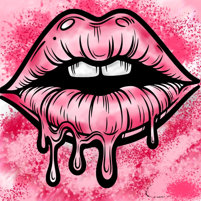 lips that look realistic and drip