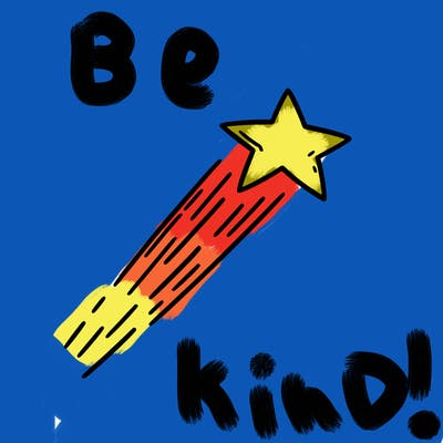 a shooting star in the sky