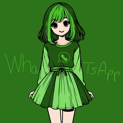 realistic girl with a skirt on