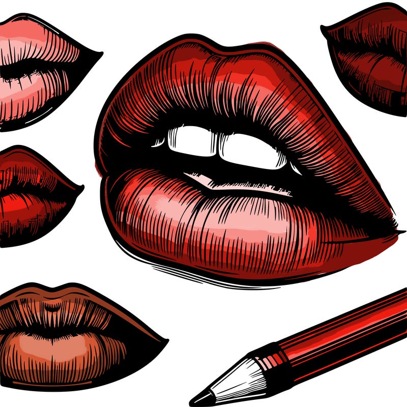 realistic  lips