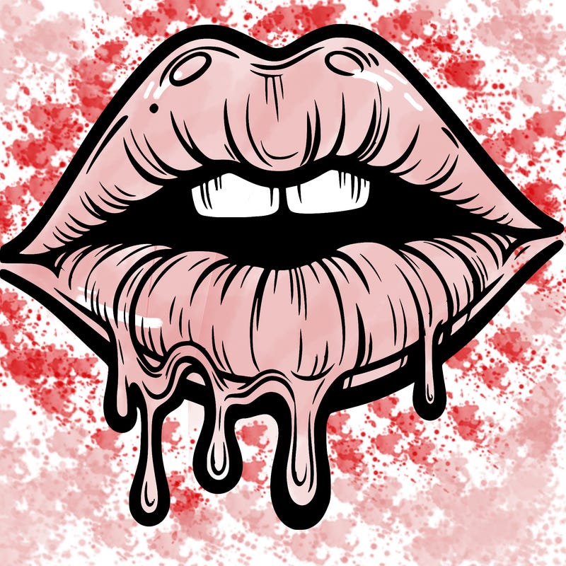 lips that look realistic and drip