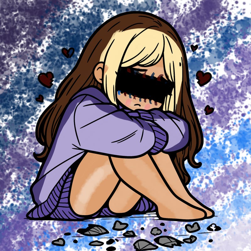 a girl after a breakup