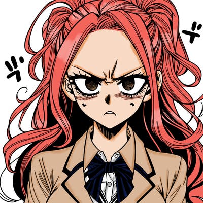 a really mad realistic manga girl