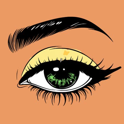 eye closed realistic