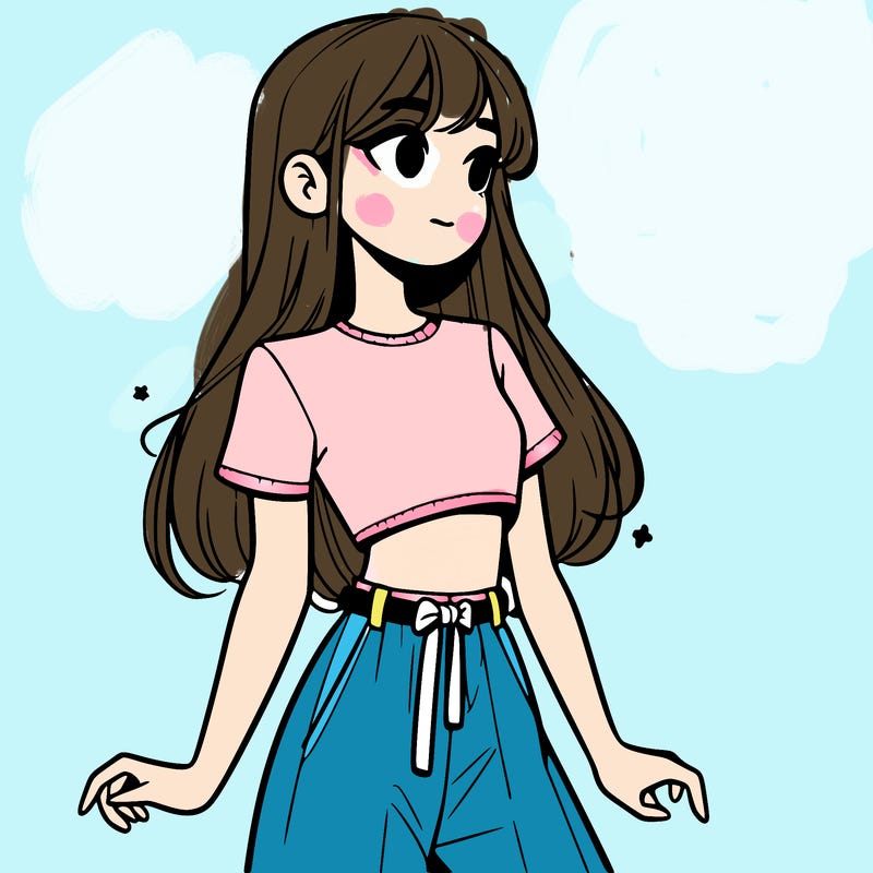 girl in a cute crop top