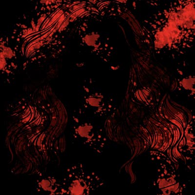 realistic girl with wavy hair and lips