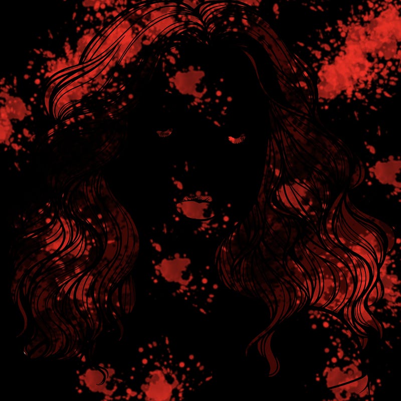 realistic girl with wavy hair and lips