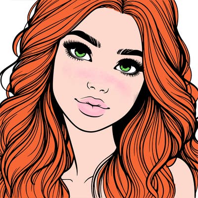 beautiful realistic girl