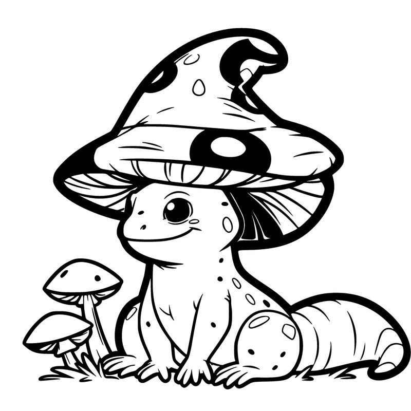 salimandor in a mushroom hat i