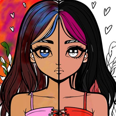 realistic girl split