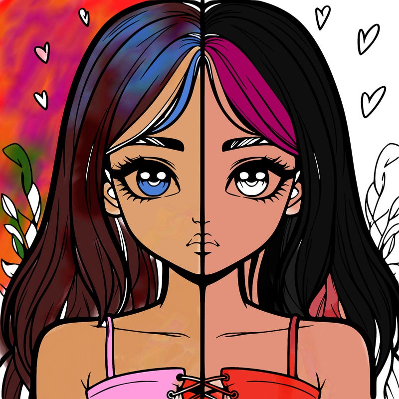 realistic girl split