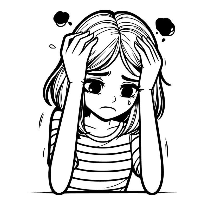 realistic girl having a breakdown