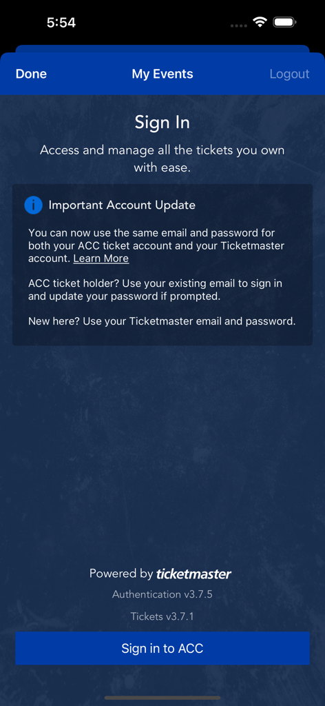 The ACC App - Sports App | MWM