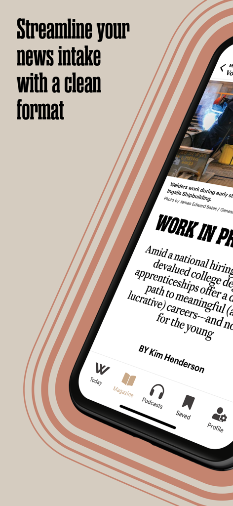 WORLD News Group - Mobile app interface of WORLD News Group showing a news article with a clean and legible design