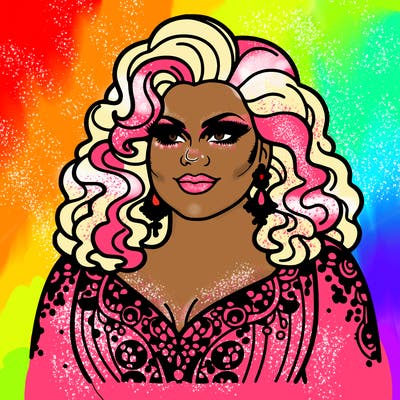 realistic plus size drag queen