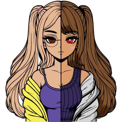 realistic girl split