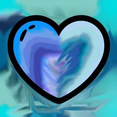 a blank heart