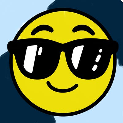emoji with sunglasses
