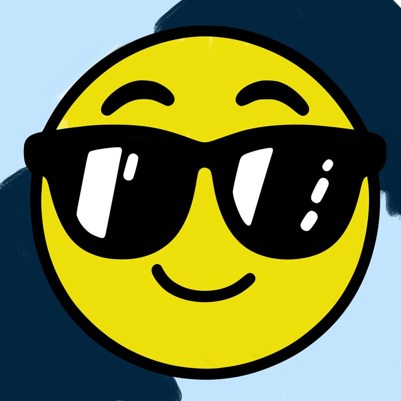 emoji with sunglasses