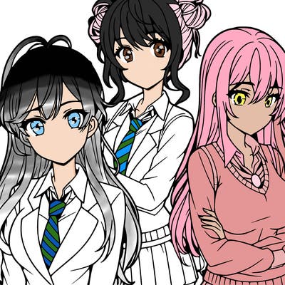 anime girls teenagers